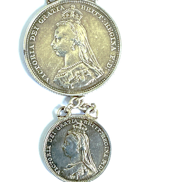Queen Victoria Coin Brooch 1887-Vintageonline-Vintage Online