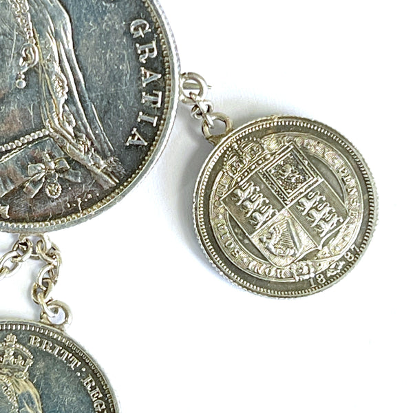 Queen Victoria Coin Brooch 1887-Vintageonline-Vintage Online