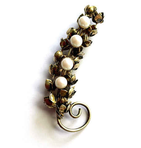 Sterling by Coro Vintage 40's Brooch-CORO-Vintage Online