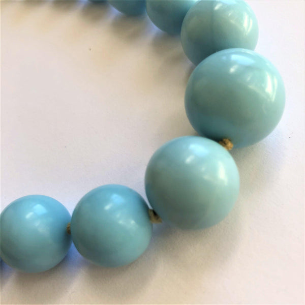 Blue Ceramic Vintage Beads-Vintageonline-Vintage Online