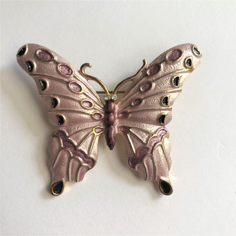 Butterfly Enamelled Brooch Vintageonline