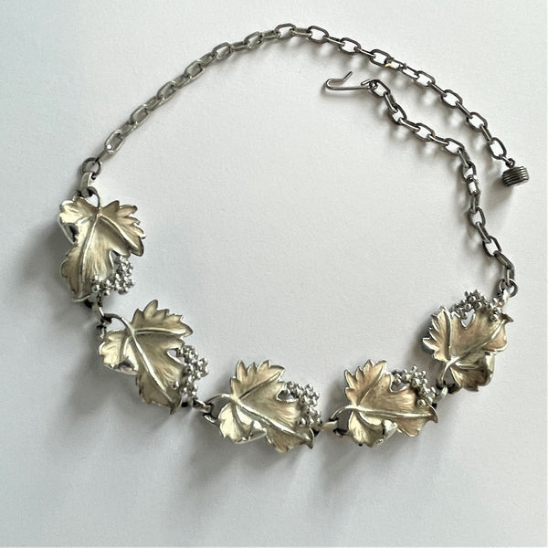 Sarah Coventry Vintage 1960's Enamelled Leaf Necklace & Bracelet-Sarah Coventry-Vintage Online