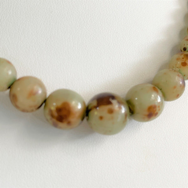 1930's Glass Bead Necklace-Vintageonline-Vintage Online