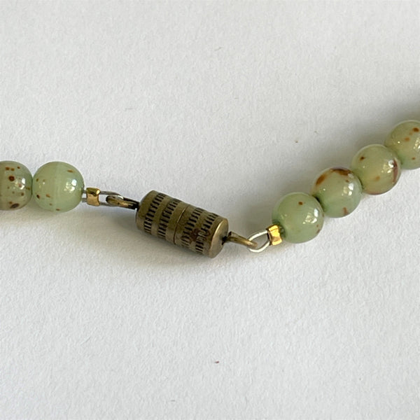 1930's Glass Bead Necklace-Vintageonline-Vintage Online