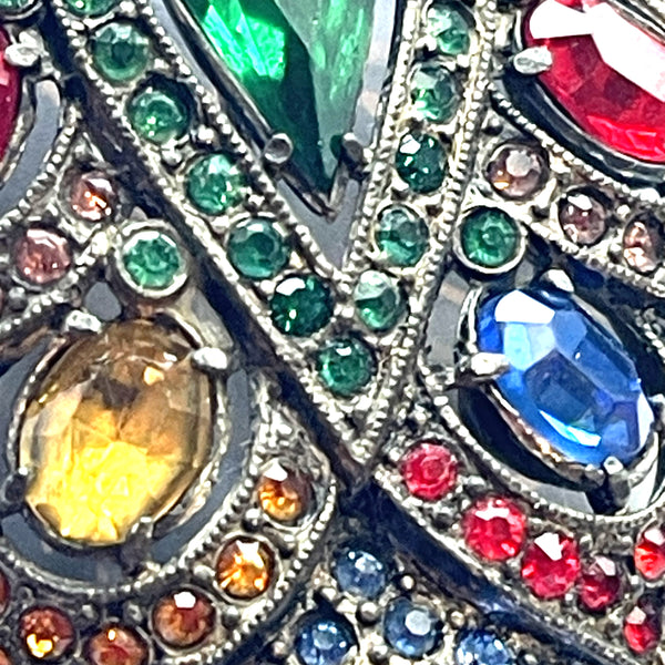 1930's Jewelled Art Deco Vintage Brooch-Vintageonline-Vintage Online