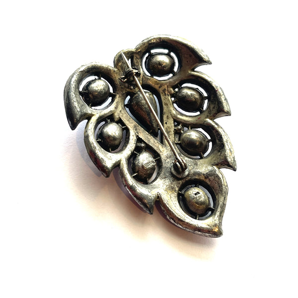 1930's Jewelled Art Deco Vintage Brooch-Vintageonline-Vintage Online
