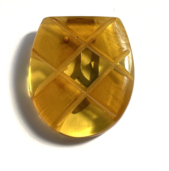 1940's Apple Juice Bakelite Dress Clip-Vintageonline-Vintage Online