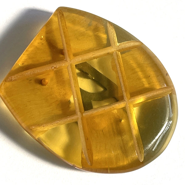 1940's Apple Juice Bakelite Dress Clip-Vintageonline-Vintage Online