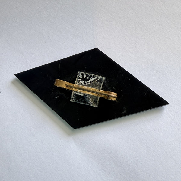 1940's Crinoline Hand Painted 1940's Vintage Brooch-Vintageonline-Vintage Online