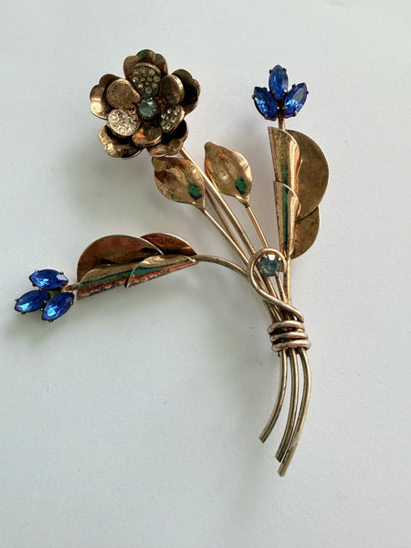 1940's Sterling Vintage Brooch-Vintageonline-Vintage Online