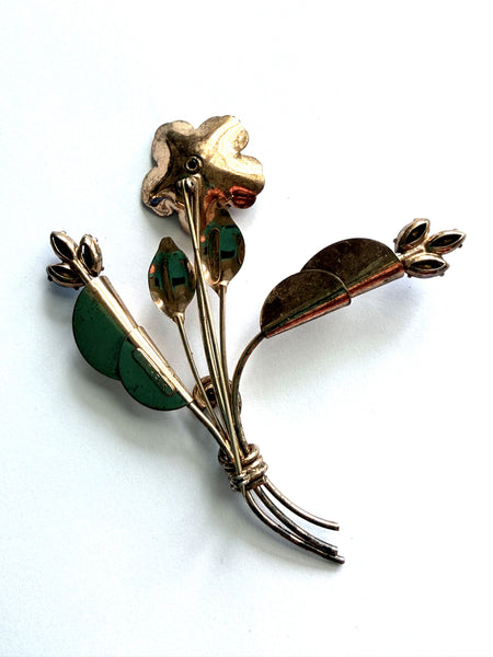 1940's Sterling Vintage Brooch-Vintageonline-Vintage Online