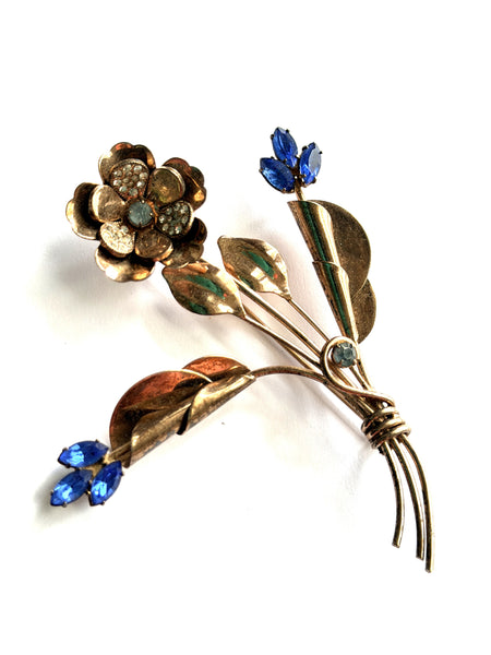 1940's Sterling Vintage Brooch-Vintageonline-Vintage Online