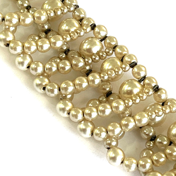 1950's Pearl Rope Choker Necklace-Vintageonline-Vintage Online