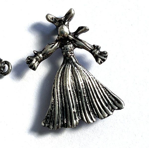 1950's Silver tone Ragdoll Scatter Pin Brooches-Vintageonline-Vintage Online