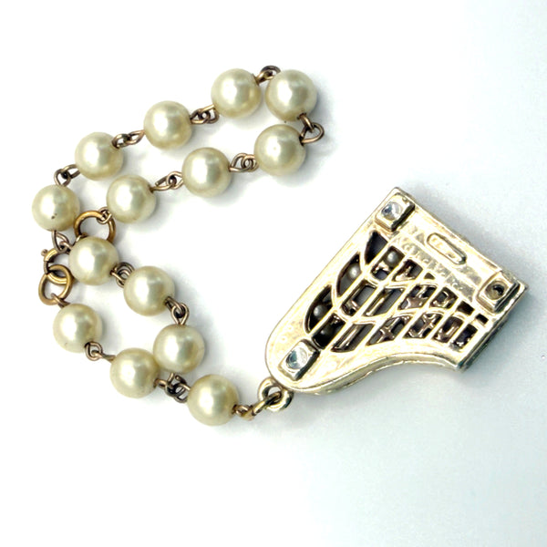 1950's Vintage Piano Charm Bracelet-Vintageonline-Vintage Online