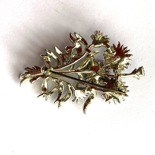 1960's Marcasite & Daisy Brooch-Exquisite Jewellery Co, UK-Vintage Online