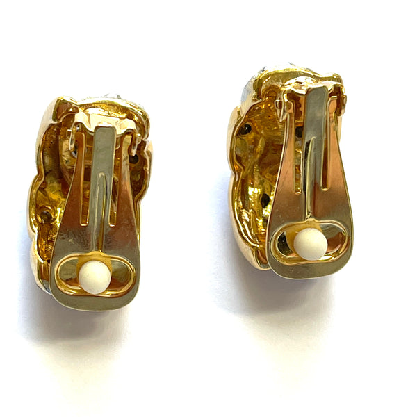 1980's Blue Sapphire Crystal Pendant and Earrings-Vintageonline-Vintage Online