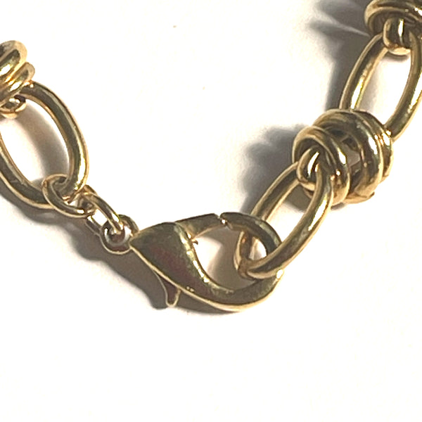 1980's Gold Tone Necklace-Vintageonline-Vintage Online