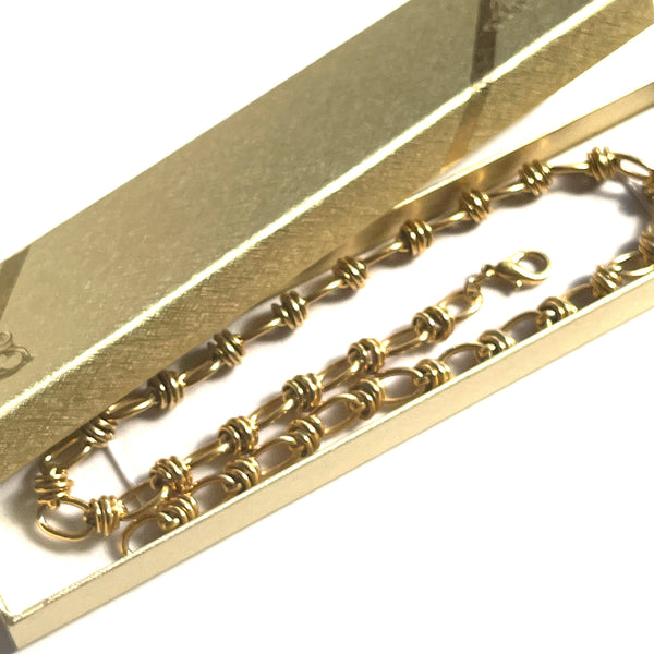 1980's Gold Tone Necklace-Vintageonline-Vintage Online