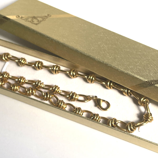 1980's Gold Tone Necklace-Vintageonline-Vintage Online