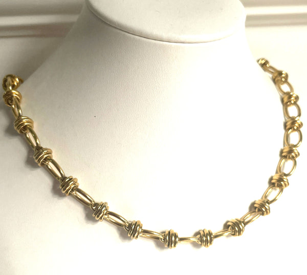 1980's Gold Tone Necklace-Vintageonline-Vintage Online