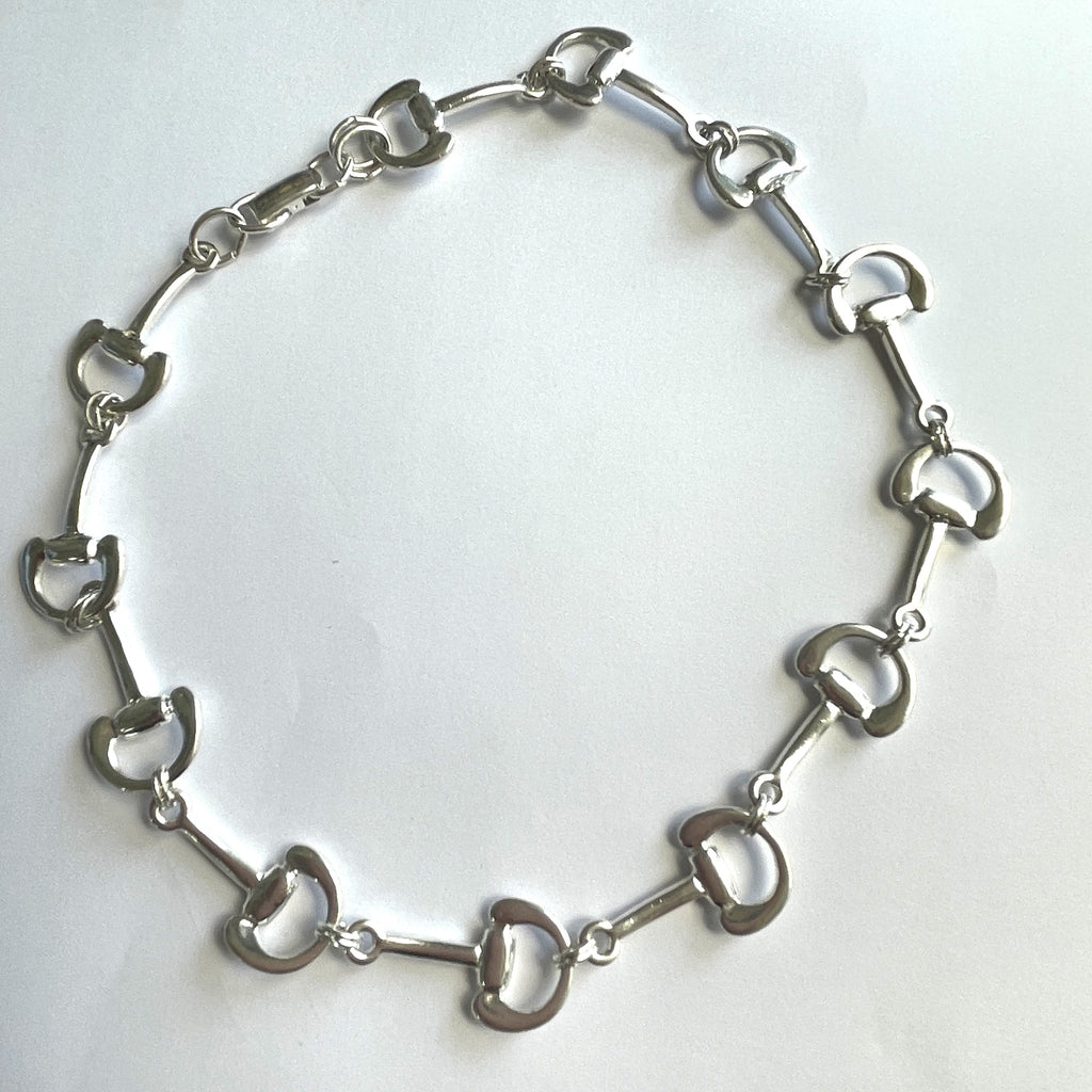 1980's Silver Tone Choker Necklace-Vintageonline-Vintage Online