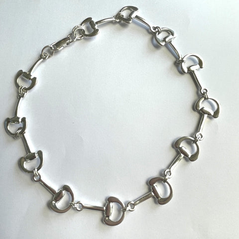 1980's Silver Tone Choker Necklace-Vintageonline-Vintage Online