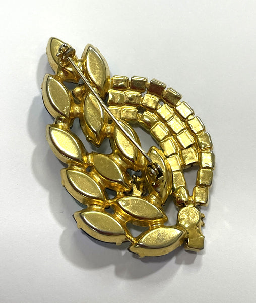 60's AB Rhinestone Brooch-Vintageonline-Vintage Online