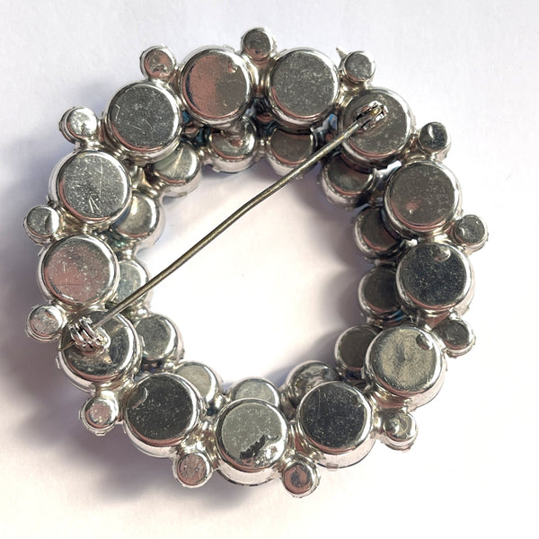 60's Juliana by Delizza and Elster Rhinestone Brooch-DeLizza and Elster-Vintage Online