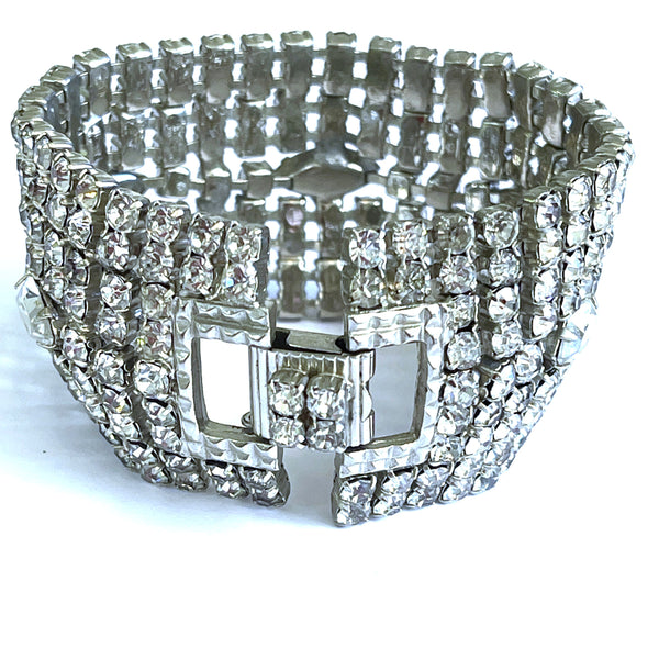 60's Rhinestone Bracelet-Vintageonline-Vintage Online