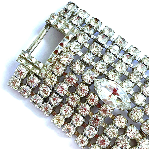 60's Rhinestone Bracelet-Vintageonline-Vintage Online