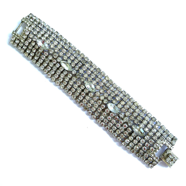 60's Rhinestone Bracelet-Vintageonline-Vintage Online