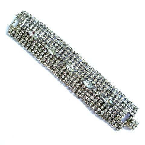 60's Rhinestone Bracelet-Vintageonline-Vintage Online