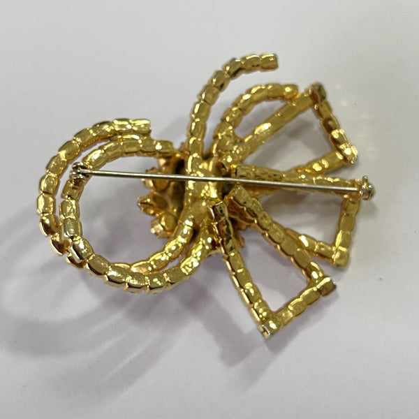 60's Rhinestone Freeform Brooch-Vintageonline-Vintage Online