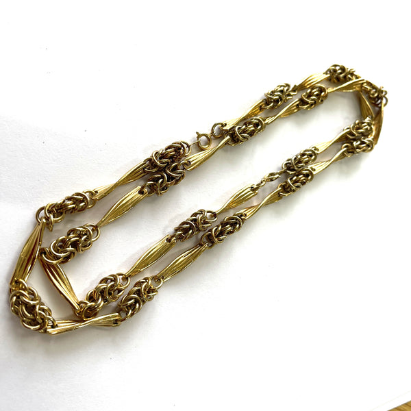 80's New Old Stock Chain Necklace and Bracelet Combo-Vintageonline-Vintage Online