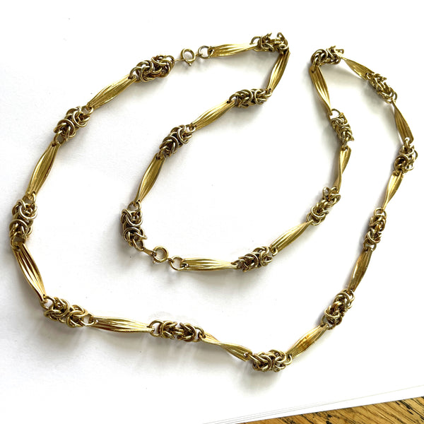 80's New Old Stock Chain Necklace and Bracelet Combo-Vintageonline-Vintage Online