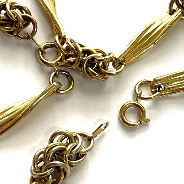 80's New Old Stock Chain Necklace and Bracelet Combo-Vintageonline-Vintage Online