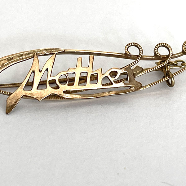 9ct Antique Mother Brooch-Vintageonline-Vintage Online