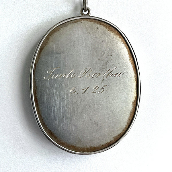 Antique Pendant Lady Portrait-Vintageonline-Vintage Online