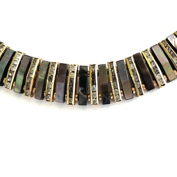 Artr Deco Chevron Rope Necklace Esher Randel-Esher Randel-Vintage Online