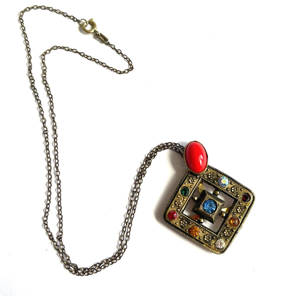 Art Deco Pendant Chain-Vintageonline-Vintage Online