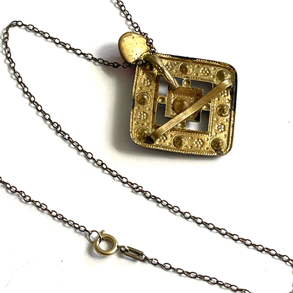 Art Deco Pendant Chain-Vintageonline-Vintage Online