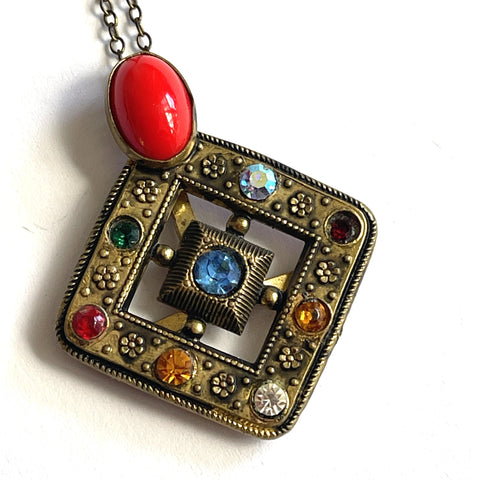 Art Deco Pendant Chain-Vintageonline-Vintage Online