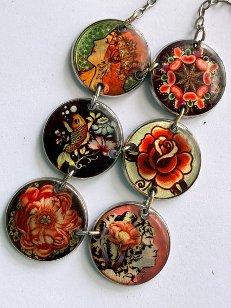 Art Nouveau Design Necklace "Made With Love"-Made With Love-Vintage Online