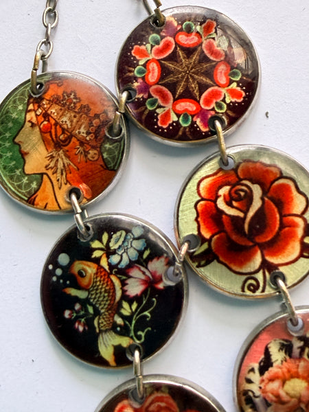Art Nouveau Design Necklace "Made With Love"-Made With Love-Vintage Online