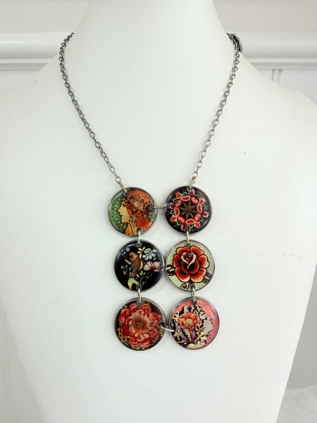 Art Nouveau Design Necklace "Made With Love"-Made With Love-Vintage Online