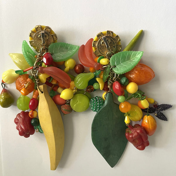 Artisan Designer Fruit Earrings USA-Shelley Zeiden USA-Vintage Online