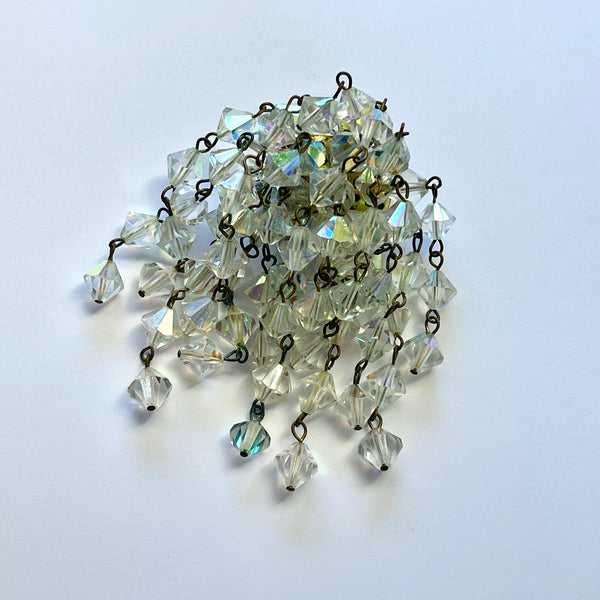 Aurora Borealis Crystal Cha Cha Vintage Brooch-Vintageonline-Vintage Online