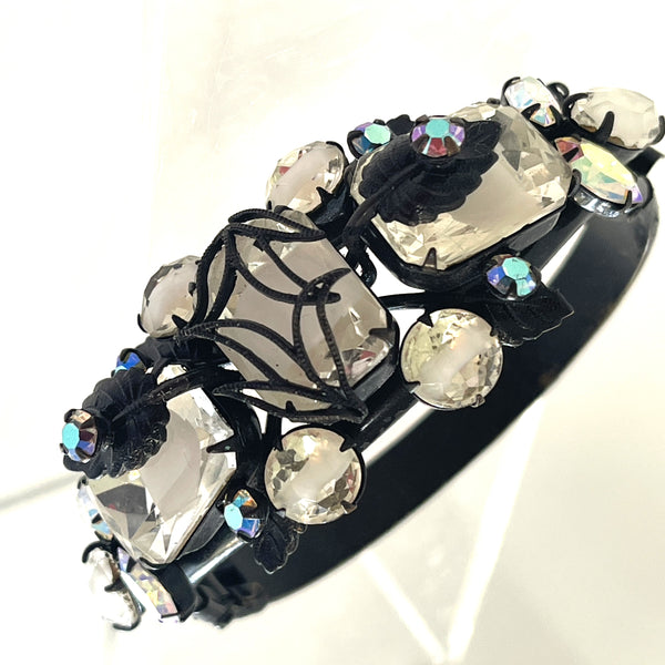 Aurora Borealis Crystal Designer Bangle-Vintageonline-Vintage Online