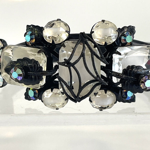 Aurora Borealis Crystal Designer Bangle-Vintageonline-Vintage Online